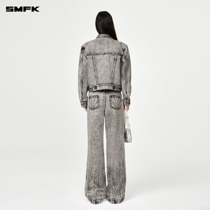 SMFK Compass Permanent Denim Jacket Dust Gray