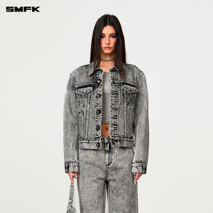 SMFK Compass Permanent Denim Jacket Dust Gray