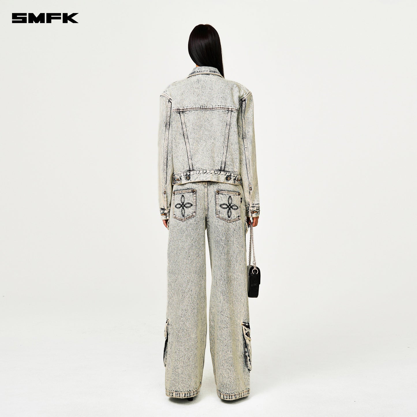 SMFK Compass Permanent Denim Jacket Snowflake