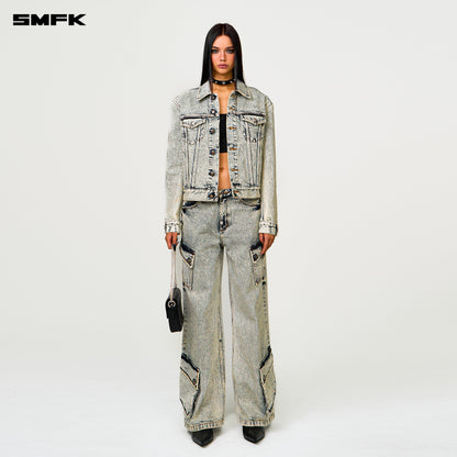 SMFK Compass Permanent Denim Jacket Snowflake