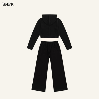 SMFK Compass Rove Jogging Sport Suit In Black