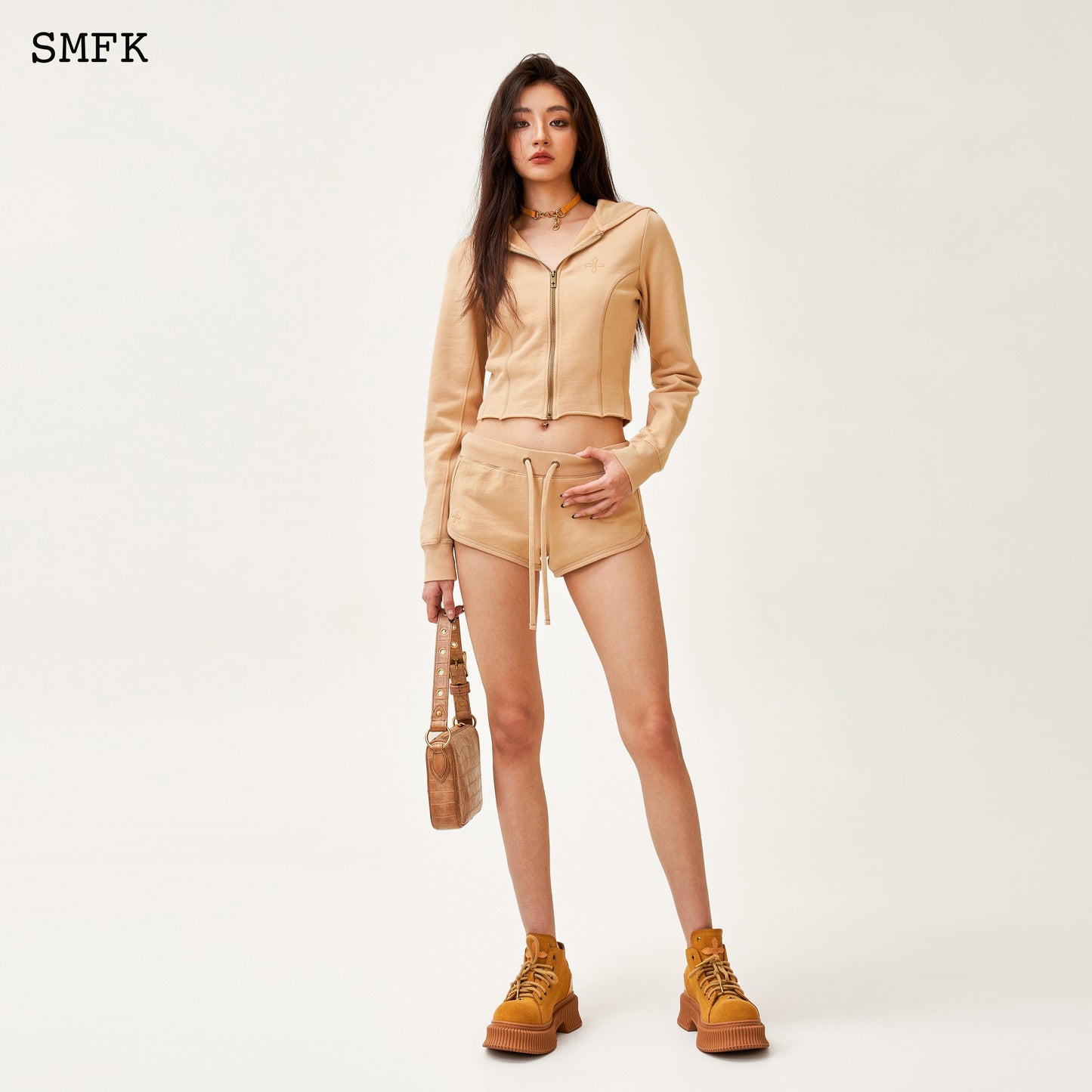SMFK Compass Rove Stray Low-rise Running Shorts Sand