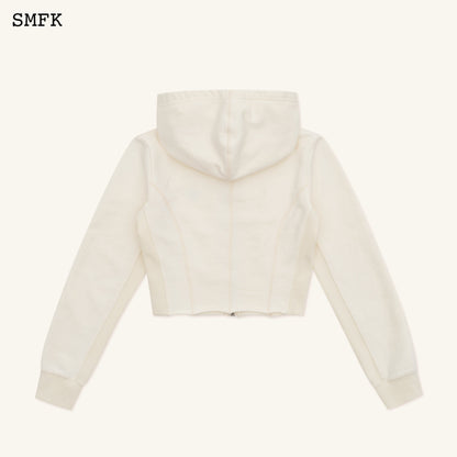 SMFK Compass Rove Stray Slim-Fit Hoodie In White