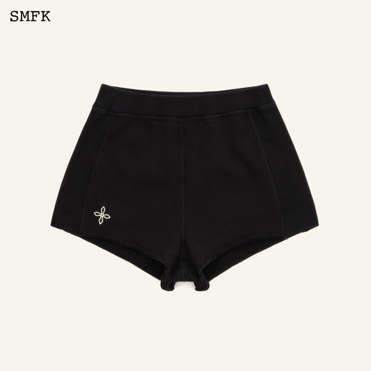 SMFK Compass Rove Stray Slim-Fit Sporty Shorts Black