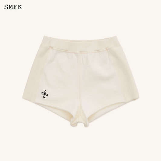 SMFK Compass Rove Stray Slim-Fit Sporty Shorts White