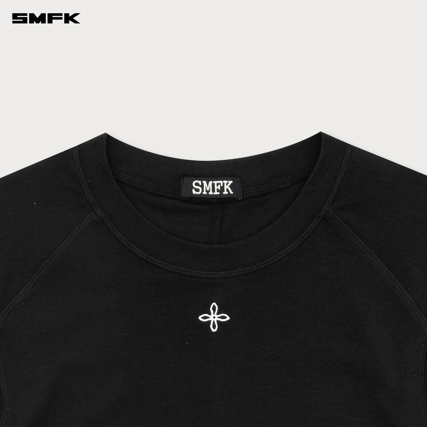 SMFK Compass Rush Slim-Fit Long Sleeves Top Black