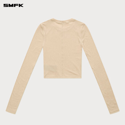 SMFK Compass Rush Slim-Fit Long Sleeves Top Linen