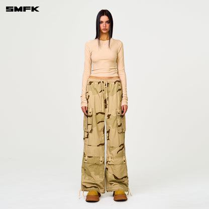 SMFK Compass Rush Slim-Fit Long Sleeves Top Linen