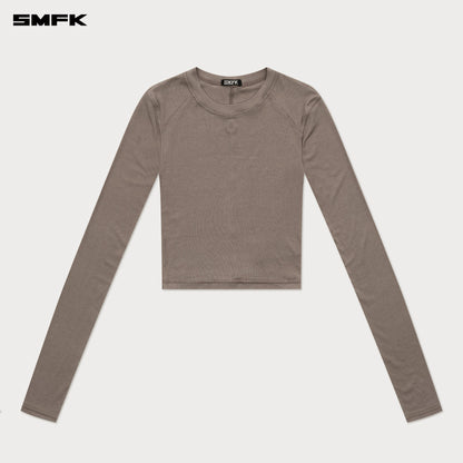 SMFK Compass Rush Slim-Fit Long Sleeves Top Nude