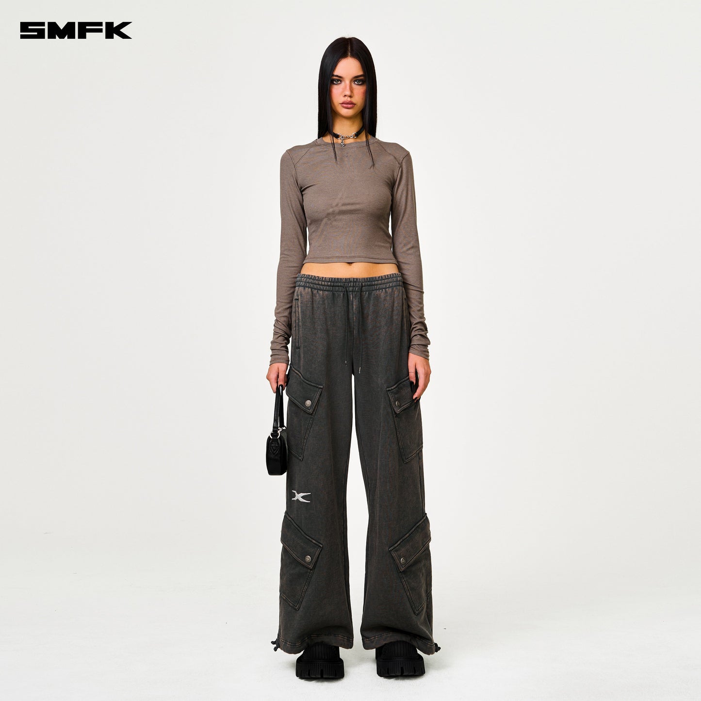 SMFK Compass Rush Slim-Fit Long Sleeves Top Nude