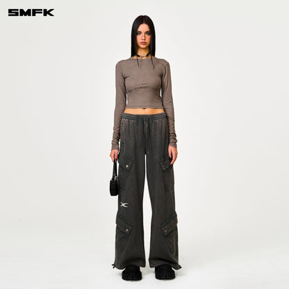 SMFK Compass Rush Slim-Fit Long Sleeves Top Nude