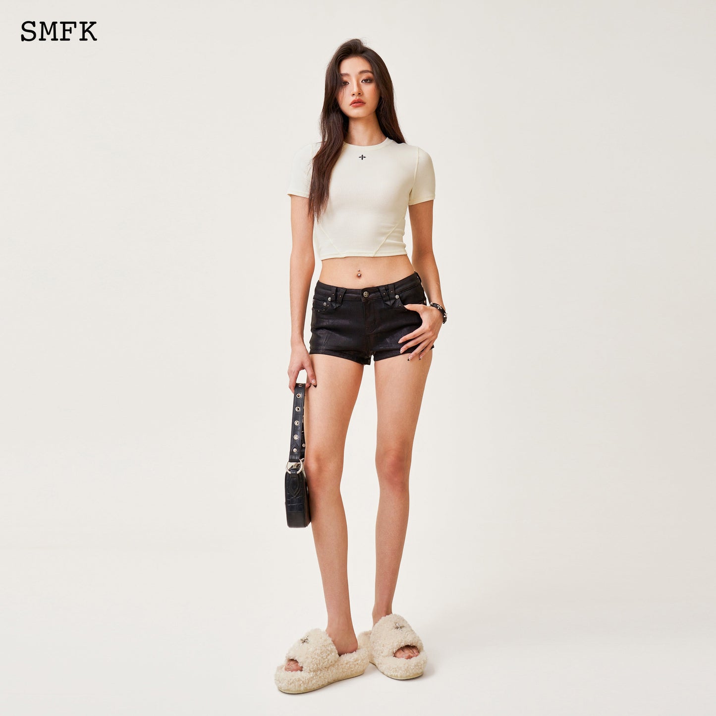 SMFK Compass Rush Slim-Fit Tee In White