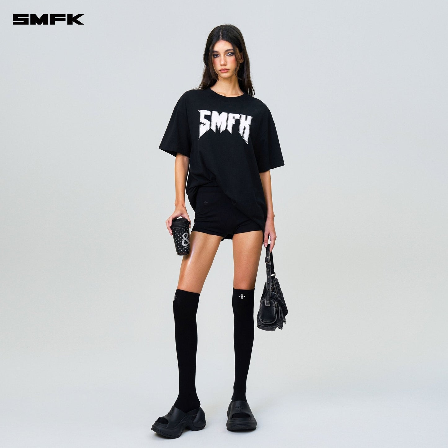 SMFK Compass SMFK Metal Rock Loose Tee Black