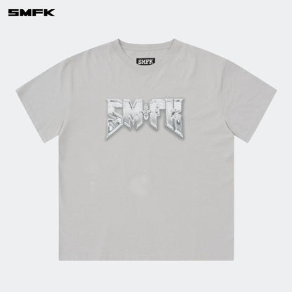 SMFK Compass SMFK Metal Rock Loose Tee Gray