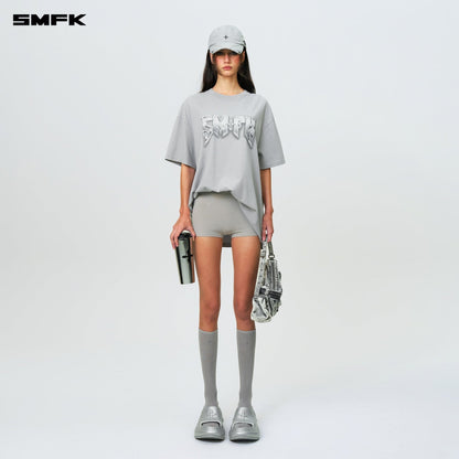 SMFK Compass SMFK Metal Rock Loose Tee Gray