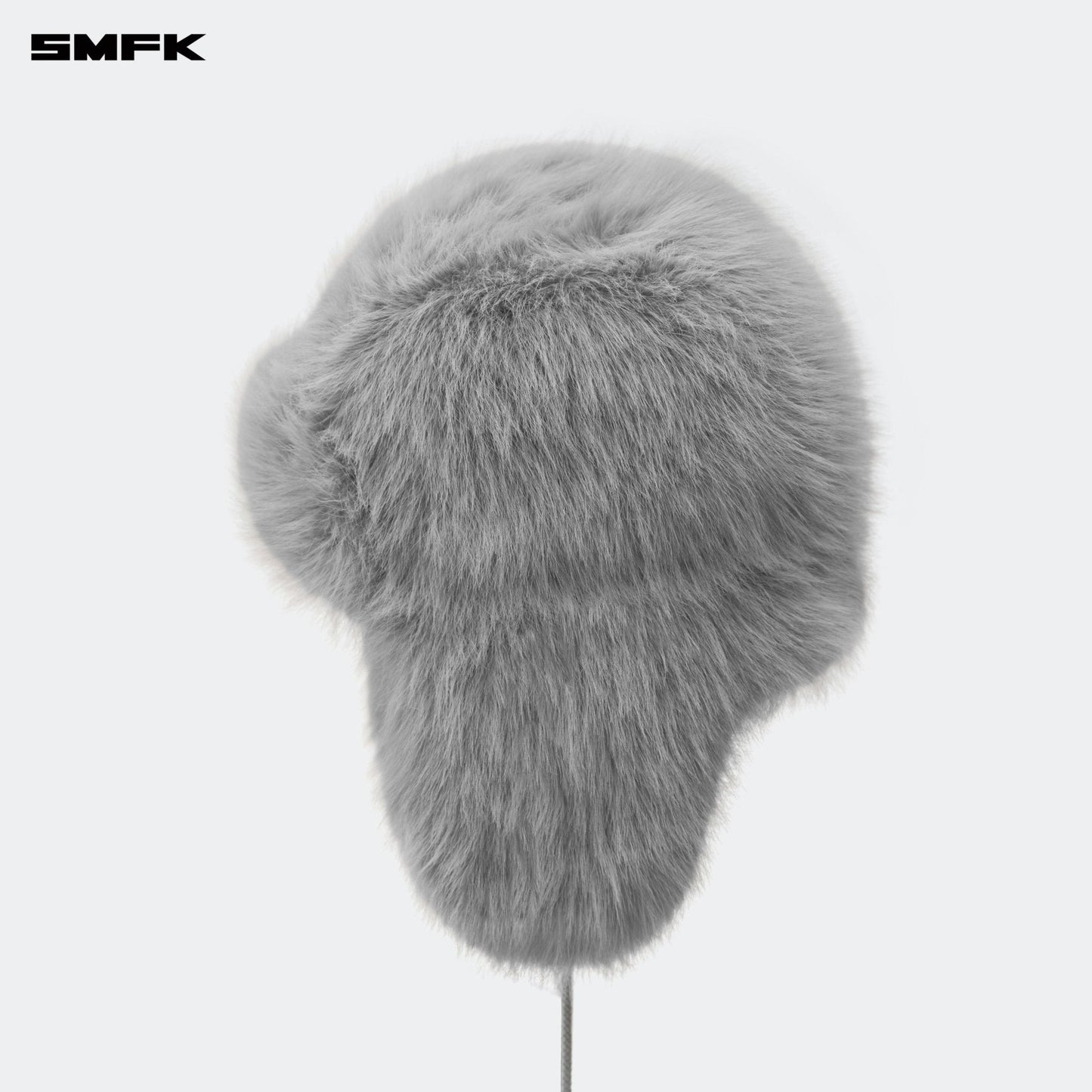 SMFK Compass Snowman Faux Fur Hat In Gray