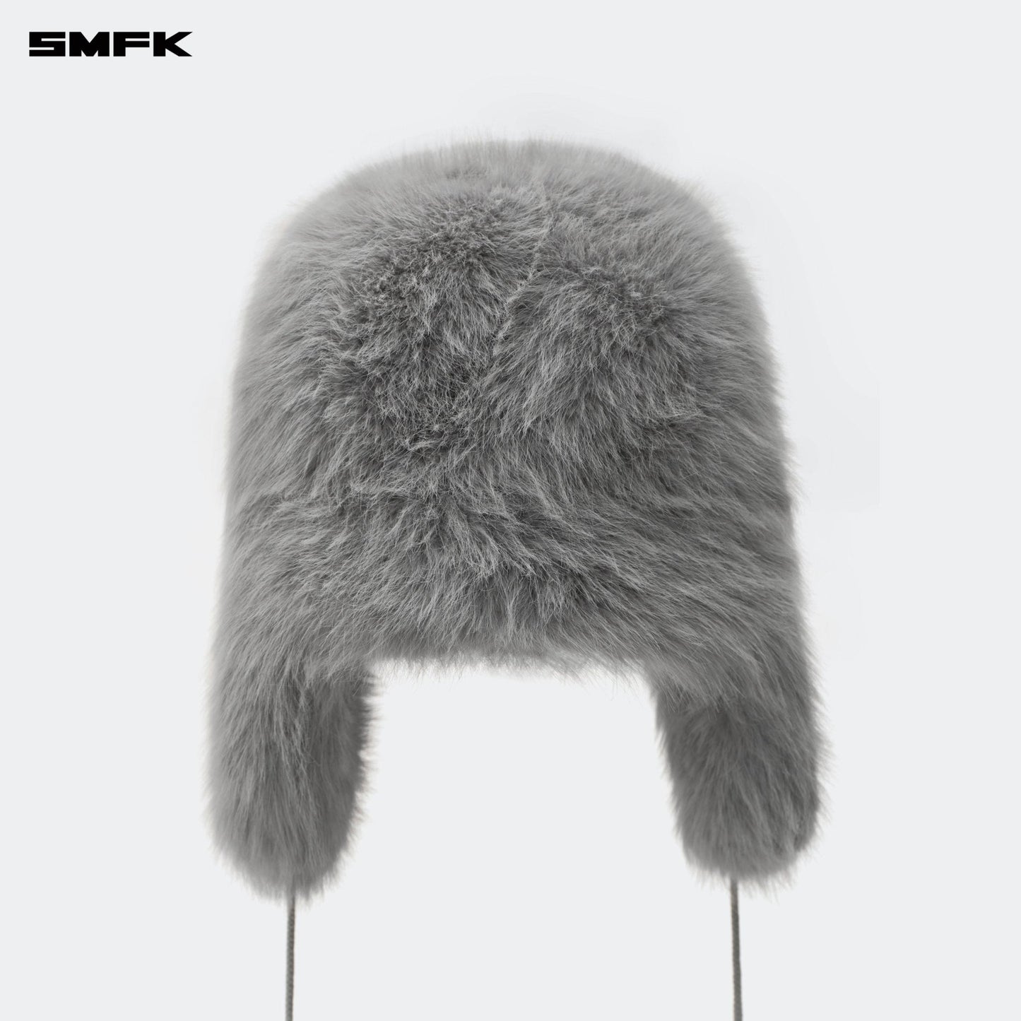 SMFK Compass Snowman Faux Fur Hat In Gray