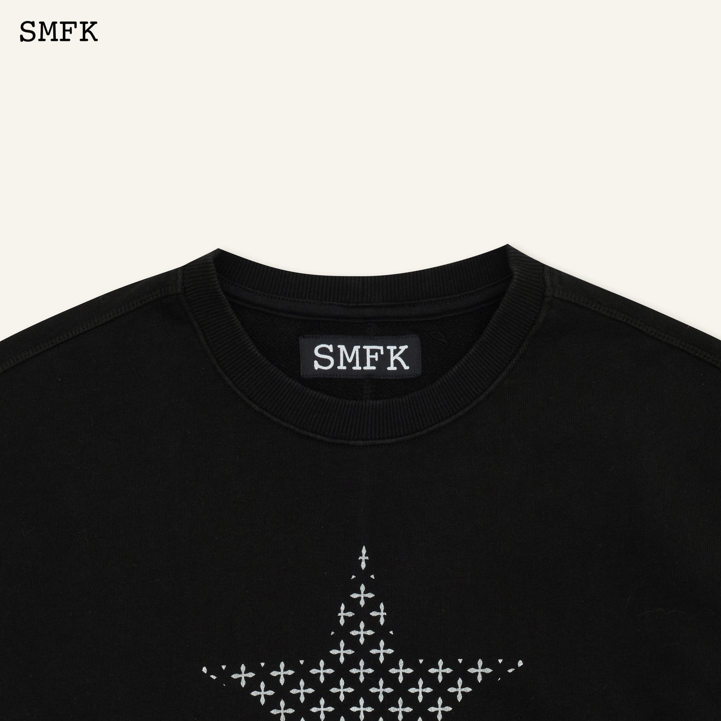 SMFK Compass Star Garden Classic Sports Black Sweatshirt