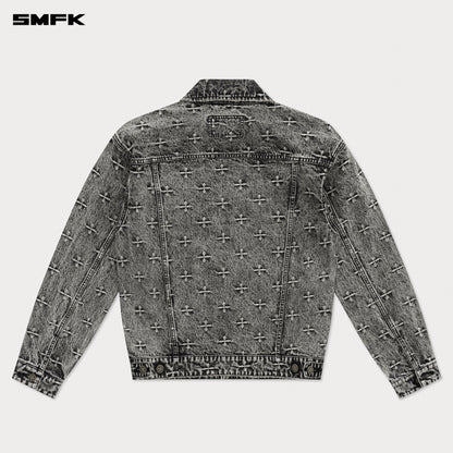 SMFK Compass Storm Garden Oversize Denim Jacket