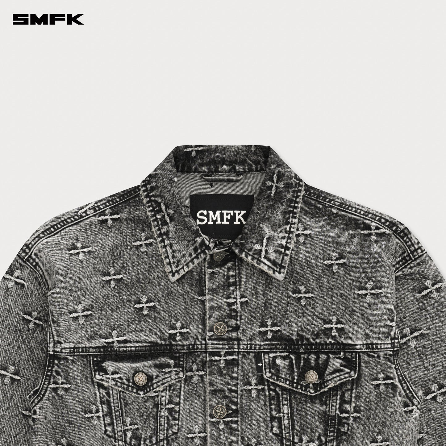 SMFK Compass Storm Garden Oversize Denim Jacket