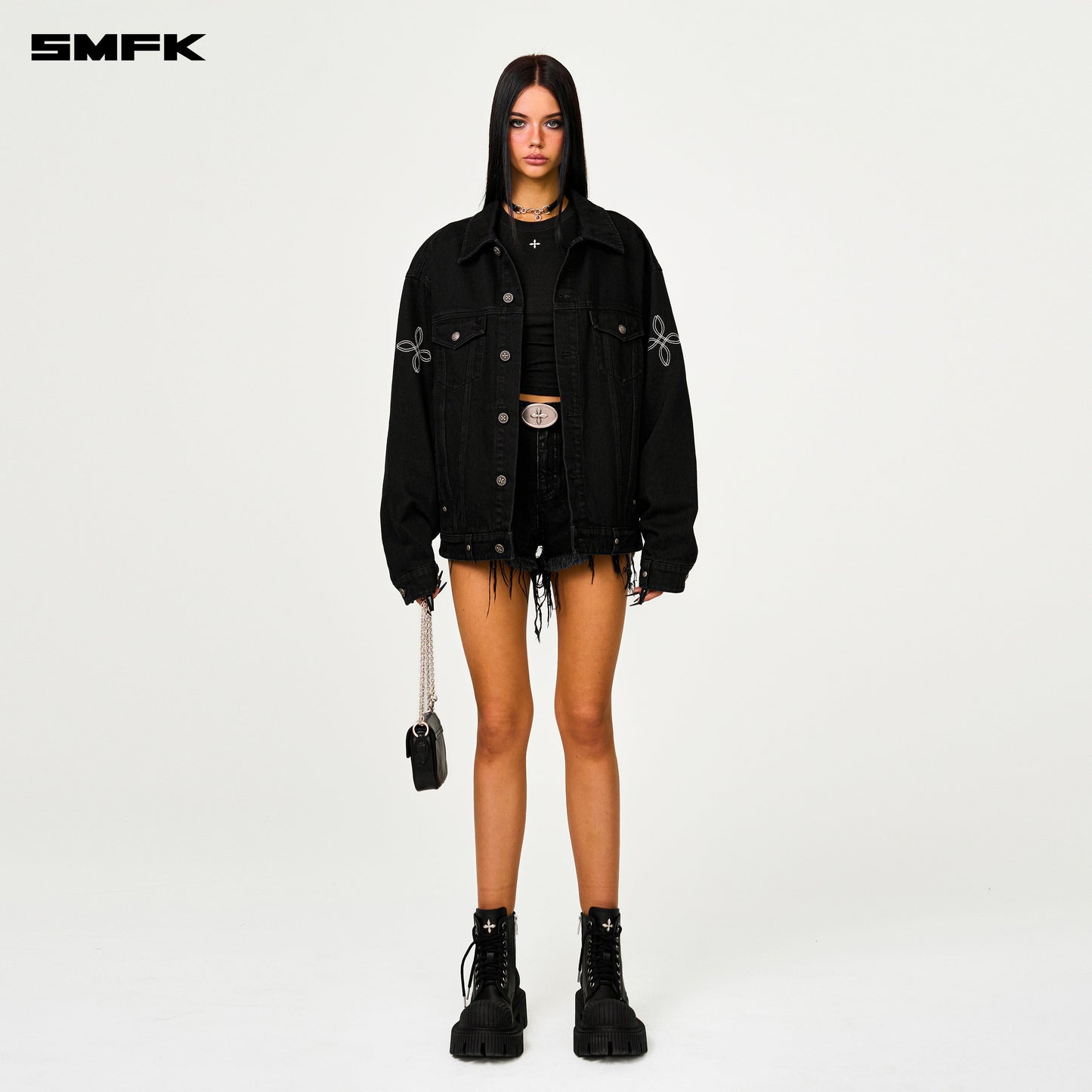 SMFK Compass Tarpan Black Denim Jacket