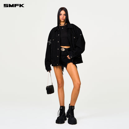 SMFK Compass Tarpan Black Denim Jacket