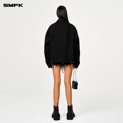 SMFK Compass Tarpan Black Denim Jacket