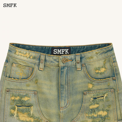 SMFK Compass Tarpan Lumber Mini Skirt In Cheese