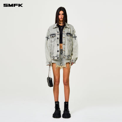 SMFK Compass Tarpan Snowflake Denim Jacket