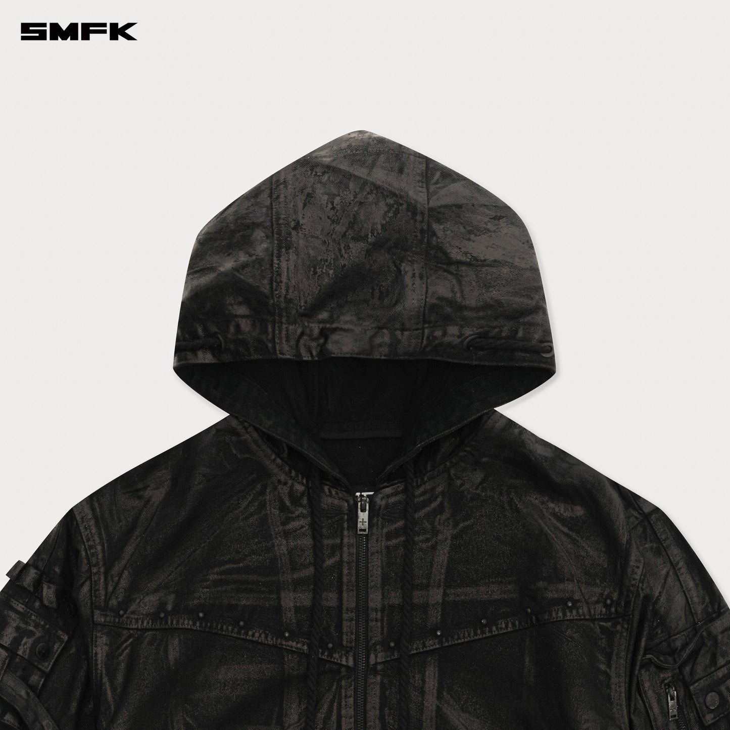 SMFK Compass Tarpan Waxed Denim Hoodie