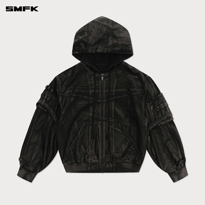 SMFK Compass Tarpan Waxed Denim Hoodie