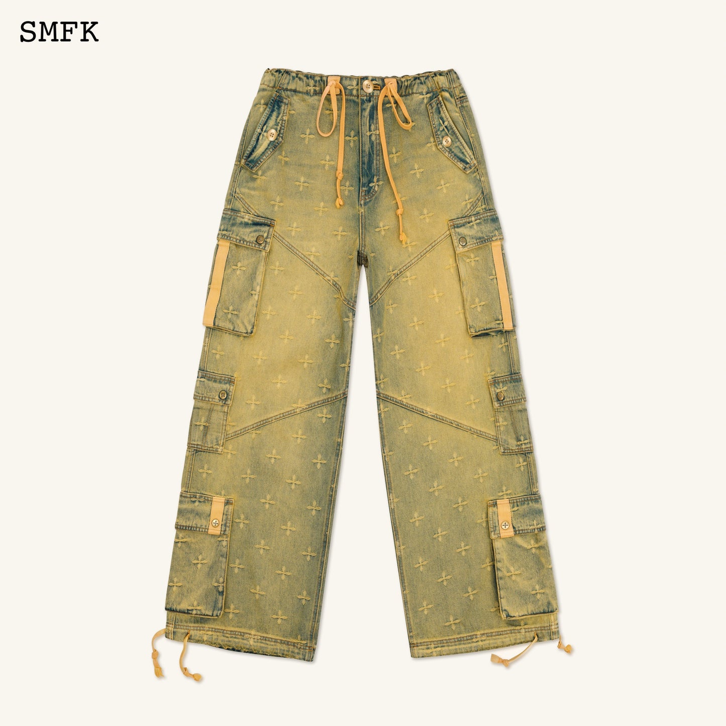 SMFK Compass Temple Garden Retro Paratrooper Pants