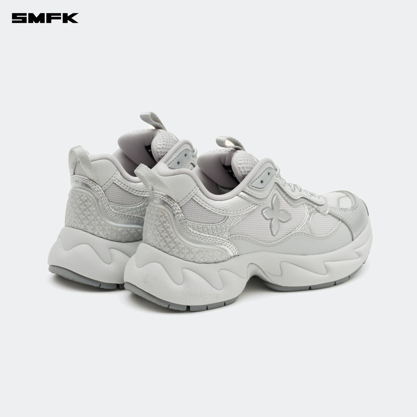 SMFK COMPASS WAVE Retro Jogging Shoes In Gray