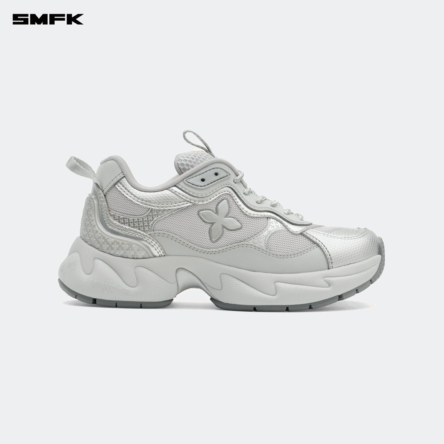 SMFK COMPASS WAVE Retro Jogging Shoes In Gray