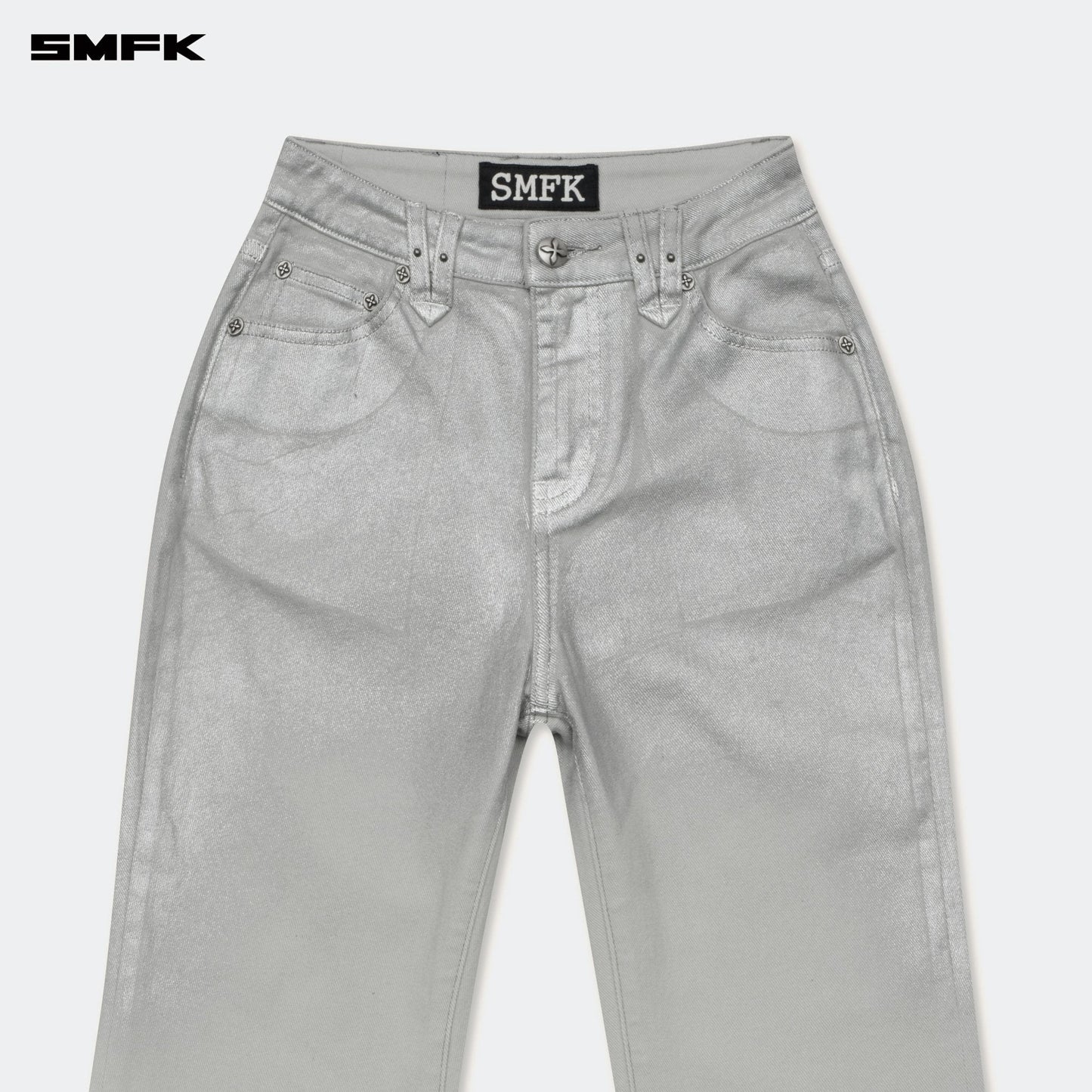 SMFK Compass Wild Classic Flared Jeans Silver