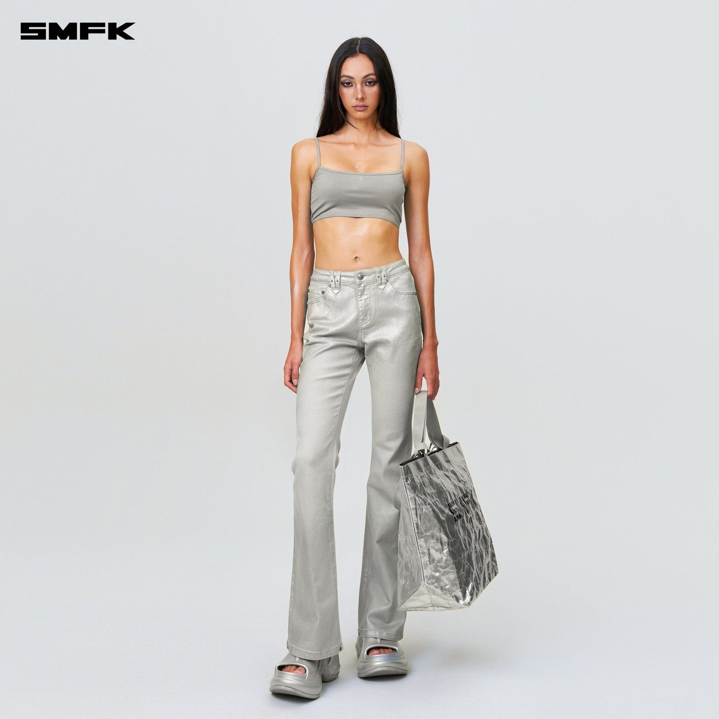 SMFK Compass Wild Classic Flared Jeans Silver