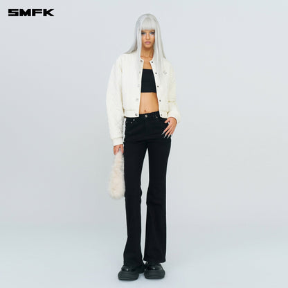 SMFK Compass Wild Classic Stretch Flare Jeans In Black