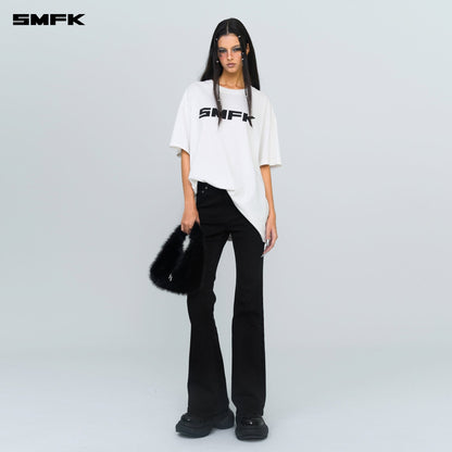 SMFK Compass Wild Classic Stretch Flare Jeans In Black