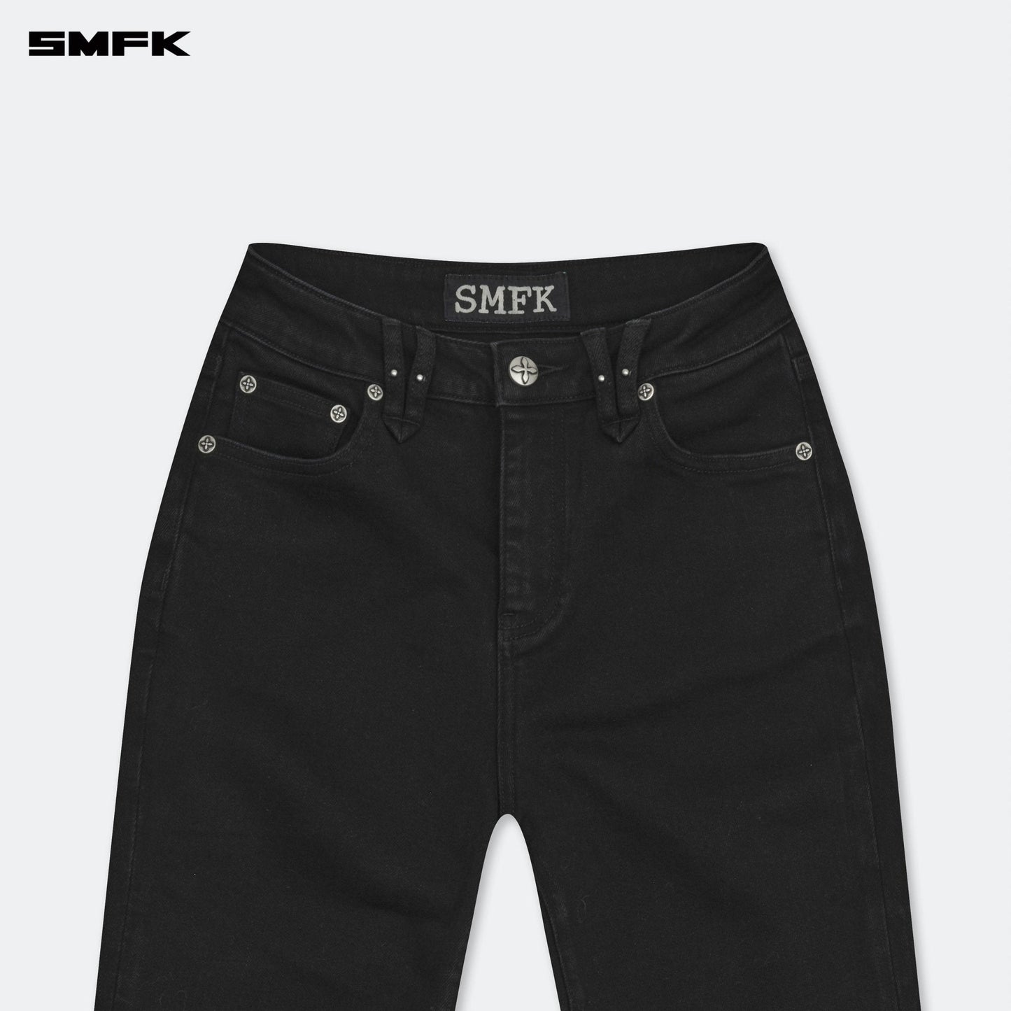 SMFK Compass Wild Classic Stretch Flare Jeans In Black