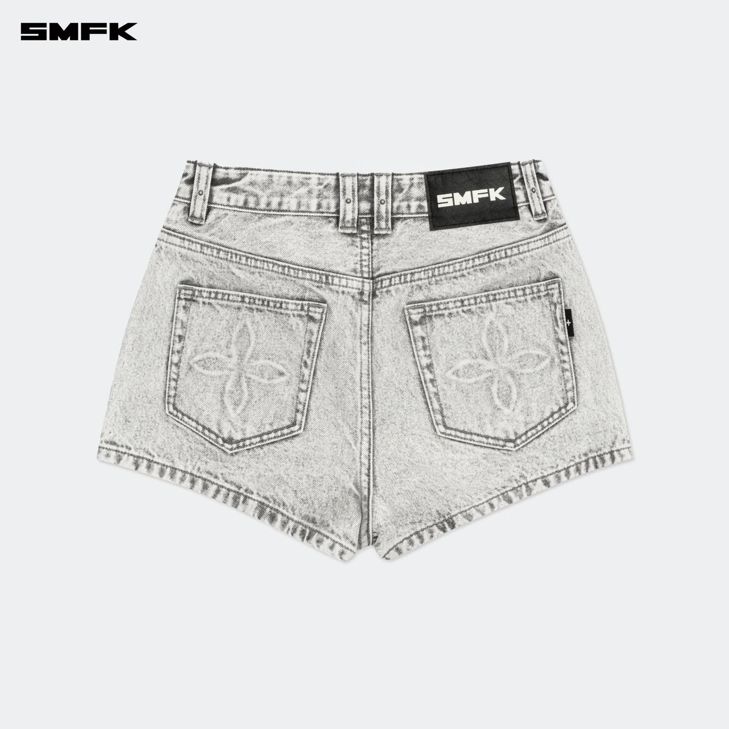 SMFK Compass Wild Classic Tarpan Denim Shorts Gray