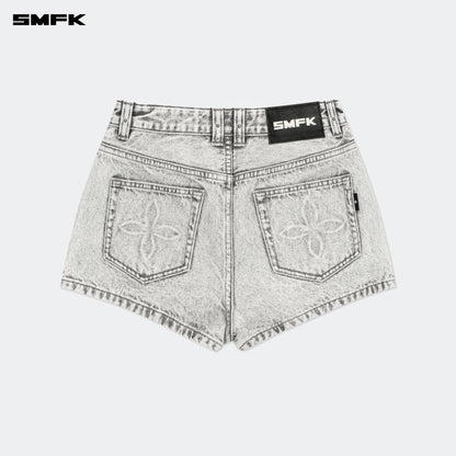 SMFK Compass Wild Classic Tarpan Denim Shorts Gray