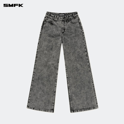 SMFK Compass Wild Classic Wide-Leg Jeans Dust Gray