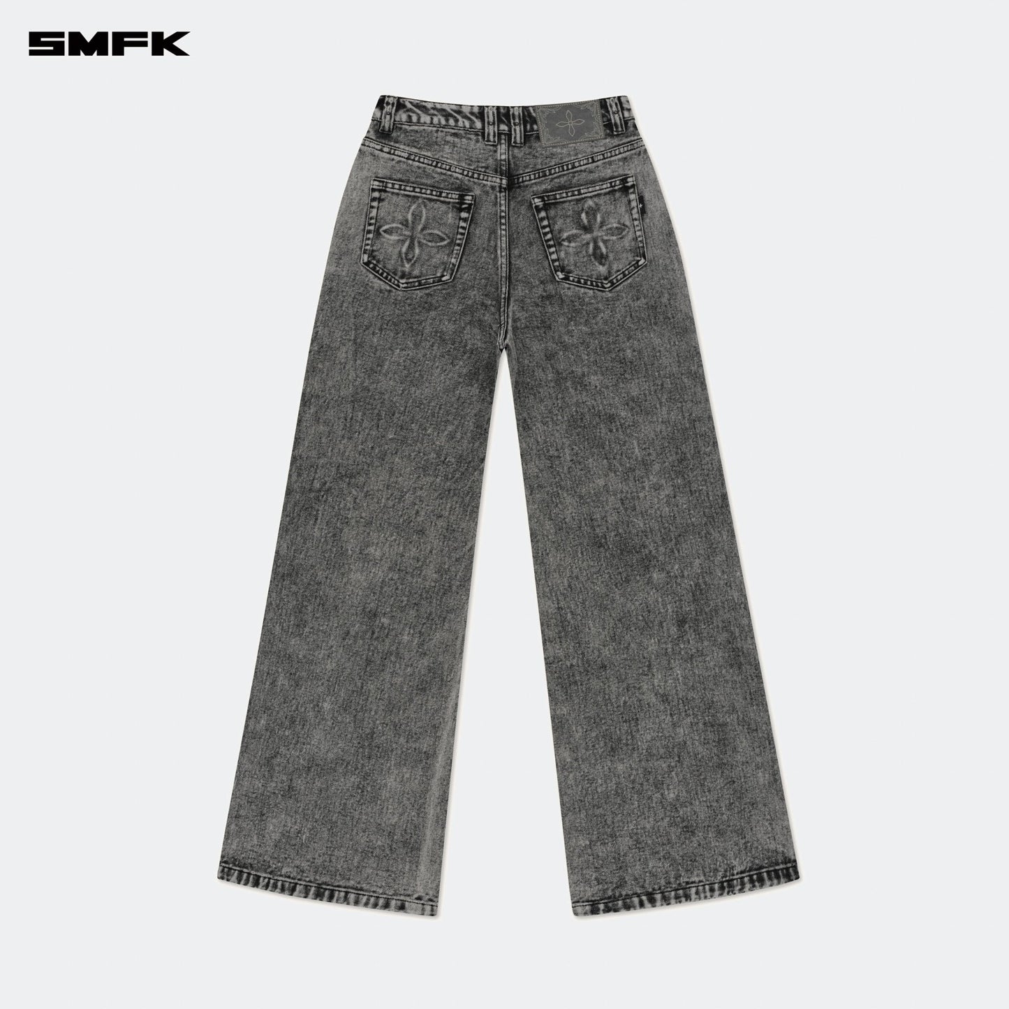 SMFK Compass Wild Classic Wide-Leg Jeans Dust Gray