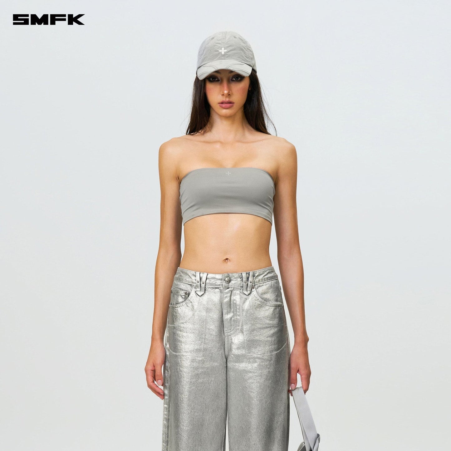 SMFK Compass Wild Classic Wide-Leg Jeans Silver