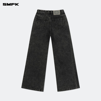 SMFK Compass Wild Classic Wide-Leg Jeans Storm Gray