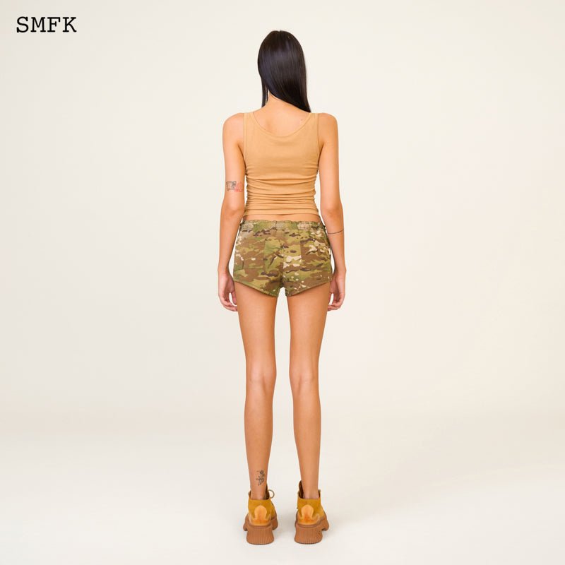 SMFK Compass Wild Tarpan Forest Camouflage Outdoor Shorts