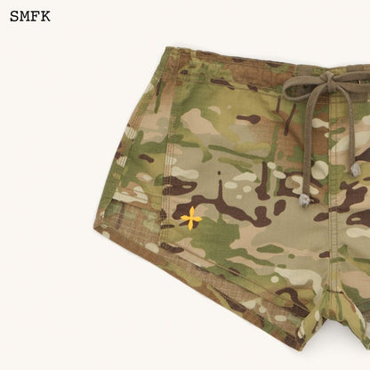 SMFK Compass Wild Tarpan Forest Camouflage Outdoor Shorts