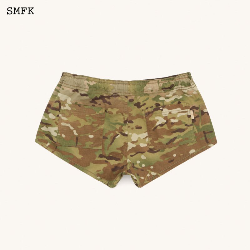 SMFK Compass Wild Tarpan Forest Camouflage Outdoor Shorts