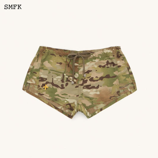 SMFK Compass Wild Tarpan Forest Camouflage Outdoor Shorts