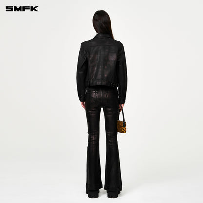 SMFK Compass Wild Waxed Denim Flared Jeans